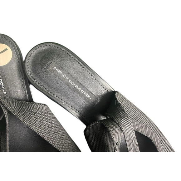 French Connection Ghana Slingback Heels Women Size 7 Stretch Square Toe NWT - Picture 3 of 8